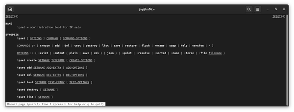 Using ipset to block IP addresses - firewall